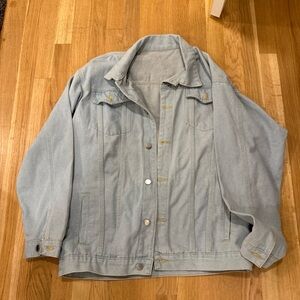 Light Blue Denim Jacket vintage 90s 2xl